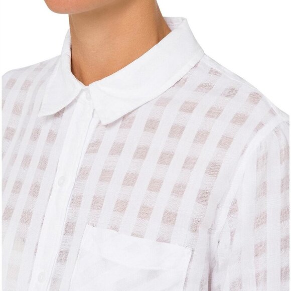 Rails Charli Powder Check Button Down top - Picture 5 of 11
